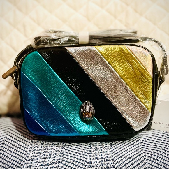 Kurt Geiger Handbags - Kurt Geiger Multicolor Striped Crossbody Bag